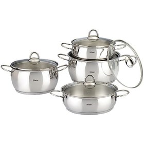 Resim Hisar Mercury Kristal 8 Parça Tencere Seti 