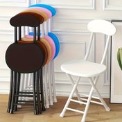 Resim Katlanabilir Yuvarlak Sırtlıklı Şezlong - Sağlam Metal Çerçeve, Yer Tasarrufu ve Taşınabilirlik Sunan Ergonomik Dolgu Oturaklı, İdeal Yetişkin Sandalyesi: Öğrenci Odaları, Balkonlar, Salon için Hafif ve Dayanıklı Kolay Saklama Modern Beyaz/Siyah/Lacivert///Bej El Kullanımı Montaj Gerektirmez, Konforlu Katlanabilir Şezlong,Küçük Alanlar İçin Mobilya,Katlanır Bank Koltuk,Küçük Şezlong,Ev Mobilyaları,Rahat Şezlong,Katlanır Şezlong 