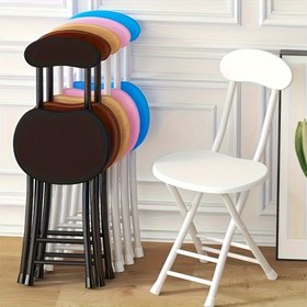 Resim Katlanabilir Yuvarlak Sırtlıklı Şezlong - Sağlam Metal Çerçeve, Yer Tasarrufu ve Taşınabilirlik Sunan Ergonomik Dolgu Oturaklı, İdeal Yetişkin Sandalyesi: Öğrenci Odaları, Balkonlar, Salon için Hafif ve Dayanıklı Kolay Saklama Modern Beyaz/Siyah/Lacivert///Bej El Kullanımı Montaj Gerektirmez, Konforlu Katlanabilir Şezlong,Küçük Alanlar İçin Mobilya,Katlanır Bank Koltuk,Küçük Şezlong,Ev Mobilyaları,Rahat Şezlong,Katlanır Şezlong 