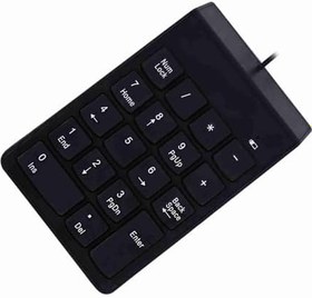 Resim USB Sayısal Tuş Takımı Mini Sayı Takımı Numpad 18 Tuşlar Klavye Dizüstü Masaüstü PC Pro 