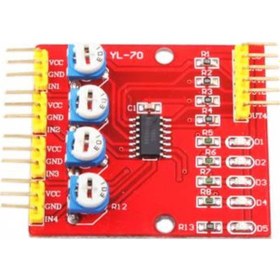 Resim Robotistan 4'Lü Çizgi İzleyen Sensör Seti - 4 Way Tracking Module 