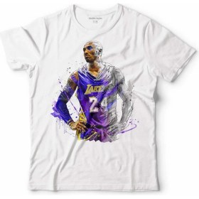 Resim Kendim Seçtim Kobe Bryant Black Mamba Legend Nba All Star Çocuk Tişört Beyaz 