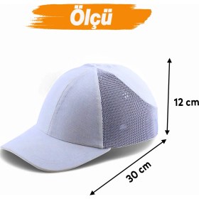 Resim Hafif Iş Güvenlik Darbe Koruyucu Koruma Baş Şapkası Bareti Unisex Kamuflaj Beyzbol Tarzı Kask Şapka 