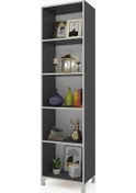 Resim Kenzlife mutfak dolabı pakize 188*050*030 gri ayaklı banyo evrak 