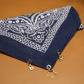 Resim Charmlı Kişiselleştirilebilir Fular 3 Charm - Pastel Sarı 