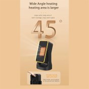 Resim Alan Isıtıcı, 900W, 45 ° Ayarlanabilir Açıyla Masa Isıtıcı, Kapalı Ofis Için Küçük Elektrikli Isıtıcı Abd Fişini Kullanın (Yurt Dışından) 