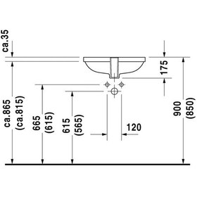 Resim Duravit D Code Tezgah Altı Lavabo 49 CM 