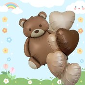 Resim 6 Ayı ve Kalp Şekilli Balonlar, Çeşitli Tatil Parti Arka Planları, Fotoğraf Atmosferi Arka Planları, Stüdyo Ekipmanları, Fotoğraf Dekorasyonları, Durağan Yaşam Dekorasyonları için Uygundır 