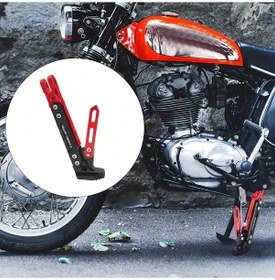 Resim Dashanshop Titanyum Cnc Altın Renk Ayarlanabilir Kaydırmaz Motor Bisiklet Dayanağı 