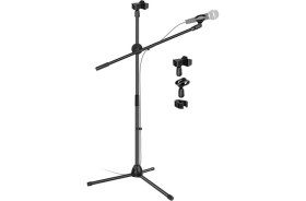 Resim AyrStore 180CM Maksimum Uzunluk Mikrofon Standı Multi Fonksiyonel 2in1 Microphone Katlanabilir 