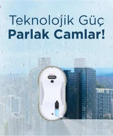 Resim ErginGroup Otomatik Su Püskürtmeli Uzaktan Kumandalı Cam Pencere Yıkama Akıllı Temizleme Cam Silme Robotu 