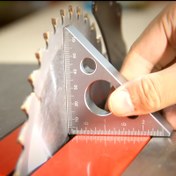 Resim 1 Adet Alüminyum Alaşımlı Esquadro Cetveli, 45/90 Derece Mat Sağ Açı Ölçer, Ahşap İşleme Ölçüm Aracı, Mavi Anodize Edilmiş, Dayanıklı Ve Hassas (2.68''x3.7''/68mmx94mm) 