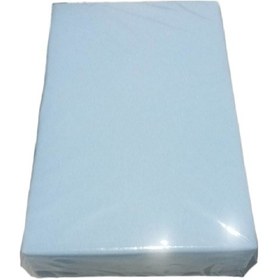 Resim Mycey Çift Kişilik Lastikli Pamuk Penye Çarşaf Takımı 200x200+30 Cm Gök Mavisi 