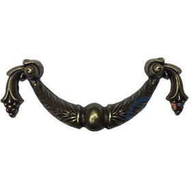 Resim Dekoratif Zamak Üzümlü Kulp - 64mm, Antik, 100 Adet 0.45 CM 