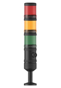 Resim Mesan Ø70 3 Kat Işıklı Kolon Yanıp Sönen Ampul Buzzer Tüp Montaj 220vac Ms 444.1.3.2.220vac 