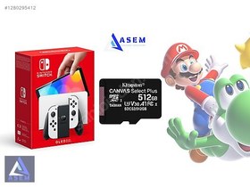 Resim Sürpriz Hediyeli Nintendo OLED |80 Oyun |512 Gb Kart | (Takaslı) 