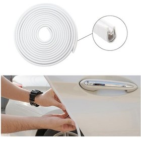 Resim Araç Kapı Koruma Fitili Çarpma Çizilme Önleyici Fitil Beyaz 5 Mt 