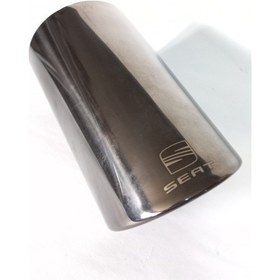 Resim Paslanmaz Yarım Yanık Krom Tekli Egzoz Eksoz Ucu Uyumlu 