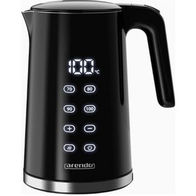 Resim Arendo Dijital Su Isıtıcı, 1,7 L, Paslanmaz Çelik, Sıcaklık Ayarlı, 2200 W, Cool Touch 