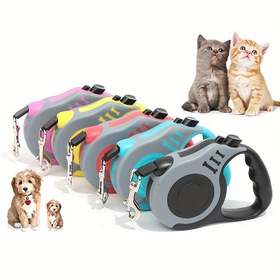 Resim Bu otomatik geri çekilebilir köpek tasması ile açık hava yürüyüşlerini kolaylaştırın - 3/5 metre minimalist tasarım! 