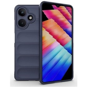 Resim İnfinix Hot 30 Kılıf Esnek Tpu Oyuklu Arka Yüzey Tasarımlı Zore Etnik Silikon Kapak 