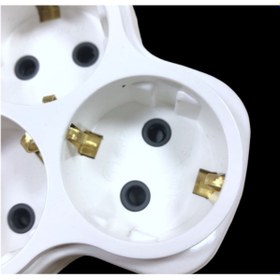 Resim fetih elektrik Topraklı 3 Lü Golyat Priz 