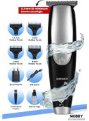 Resim Goldmaster Nobby GM8187 IPX7 Su Geçirmez Paslanmaz Çelik Saç Sakal Tıraş Makinesi 