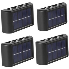 Resim Zibox Powermaster Solar Aplik Duvar Lambası 4'lü Set 