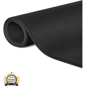 Resim Edükkanım Kaydırmaz Siyah Bal Petek Paspas EN:120CM 120 x 500 