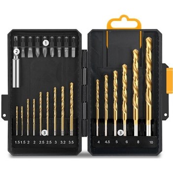 Lemestar 24 Parçalı Cr-v Matkap Ucu Seti - Hss Bükümlü Uçlar, Hafif Ve Kompakt Saklama Kutusu İle