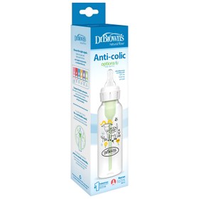 Resim 250 ml Dar Ağız Antikolik Keçi Desenli PP Biberon, Tekli Paket 