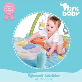 Resim Nini Baby Piyanolu Büyük Oyun Halısı 