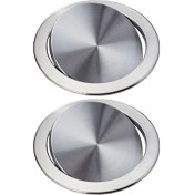 Resim Benagee 2x Çöp Flap Kapaklı Çöp Kutusu Kapağı Gömme Dahili Denge Salıncak Flap Çöp Kapağı Mutfak Tezgah Üstü D (Yurt Dışından) 