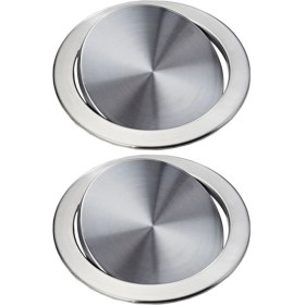 Resim Benagee 2x Çöp Flap Kapaklı Çöp Kutusu Kapağı Gömme Dahili Denge Salıncak Flap Çöp Kapağı Mutfak Tezgah Üstü D (Yurt Dışından) 