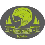 Resim Sticker Atölyesi Ski - Kayak - Snowboard Sticker - 24114 