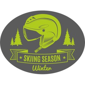 Resim Sticker Atölyesi Ski - Kayak - Snowboard Sticker - 24114 