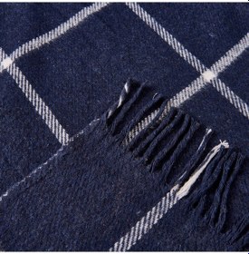 Resim Soft Plaid Koltuk Şalı - Lacivert - 150x200 Cm Renkli 