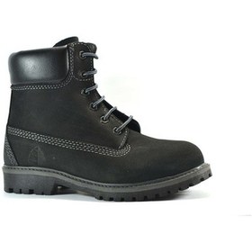 Resim Trek Hakiki Yağlı Deri Siyah Fermuarlı Erkek Çocuk Bot (424685017) Siyah 