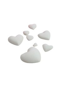 Resim Silikon Kalıp Çoklu Bombeli Farklı Boylarda Kalp Mum Taş Tozu Kalıbı 