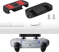 Resim Newseego PS5 ve PS4 ile Uyumlu Masa Altı Kumanda Montajı, 2 Paket Masa Denetleyici Tutucu Standı, Sağlam Yer Tasarruflu Düzenleyici Depolama Tutucu PS5/PS4 için Oyun Aksesuarları - Siyah 