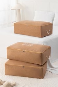 Resim 3 Adet Mega Boy Baza Altı Yastık Yorgan Kazak Hurcu 74x46x22 