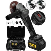 Resim Çift Akülü 21V Taşlama Aleti, Dijital Ekran, 125MM, Şarjlı, Hafif ve Güçlü 