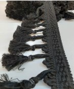 Resim Karadeniztırmarket Siyah Püskül Saçak 5 Metre 