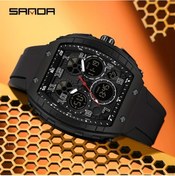 Resim Sunshine022 Sanda Erkek Kol Saati Yeni Elektronik Multifonksiyon Moda Çalar Saati Hediyelik Siyah Diğer 
