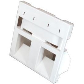 Resim Hb-Eamb2 International Plate, 2-Port, Angled Module, 50 X 50 Mm, Beige 