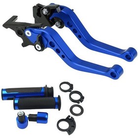 Resim Ximistore9 "7/8'' 22mm Motosiklet Fren Ve Debriyaj Kolu Seti - Ayarlanabilir 6 Pozisyonlu Alüminyum Kollar + Tutacaklar" 