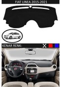 Resim Torpido Koruma Halısı Siyah Kenar Renk Siyah Fiat Linea 2015-2020 İle Uyumlu 
