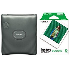 Resim Fujifilm Instax SQ Link Yeşil Ex D Akıllı Telefon Yazıcısı Ve 10'lu Film 