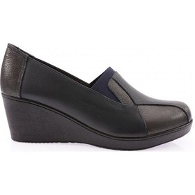 Resim Dgn 6004-22k Kadin Dolgu Taban Comfort Ayakkabi 6004-2106-R9629 Lacivert 