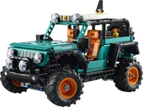 Resim LEGO Technic Jeep Wrangler Rubicon SUV 42227-10 Yaş ve Üzeri Çocuklar için Oyuncak Lastik Ördek ve Çıkarılabilir Sörf Tahtası Aksesuarı İçeren Yaratıcı Oyuncak Yapım Seti, Hediye Fikri (723 Parça) 
